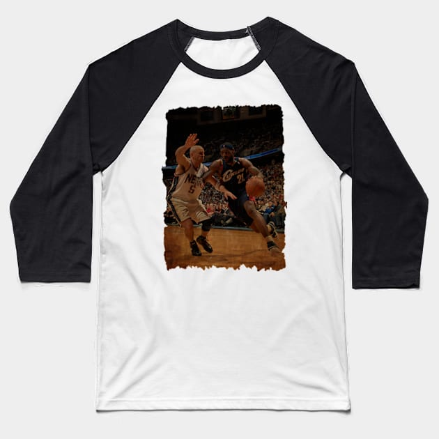 Jason Kidd vs LeBron James Vintage Baseball T-Shirt by CAH BLUSUKAN